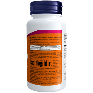 Now Vitamin D3 1.000 IU / Vitamin D3 İçeren Takviye Edici Gıda - Görsel 2