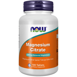 Now Magnesium Citrate / Magnezyum Sitrat İçeren Takviye Edici Gıda