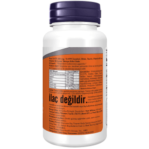 Now 5-HTP 200 mg / 5-HTP, İnositol, Glisin, Taurin, Vitamin B3 ve Vitamin B6 İçeren Takviye Edici Gıda - Görsel 2