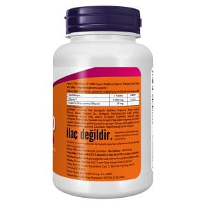 Now C-1000 / Vitamin C 1000 mg ve Kuşburnu İçeren Takviye Edici Gıda - Görsel 2